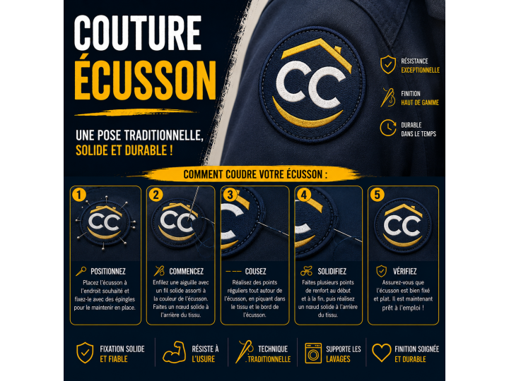 Couture écusson