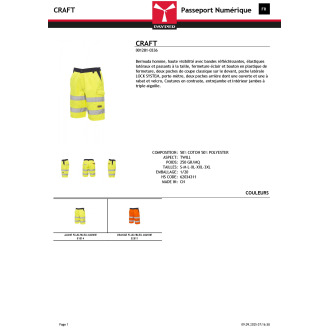 CRAFT  Bermuda réfléchissant
