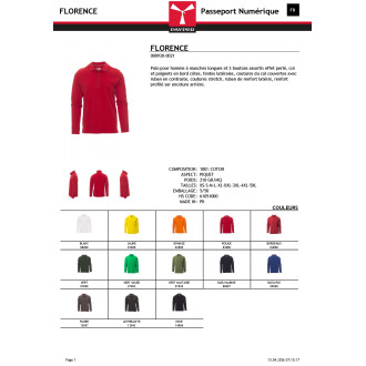 FLORENCE  Polo manches longues