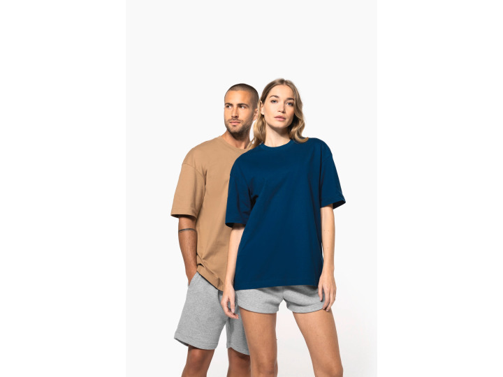 K3008  Tshirt unisexe oversize manches courtes