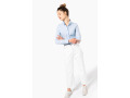K530 - Chemise coton / &eacute;lasthanne manches longues femme