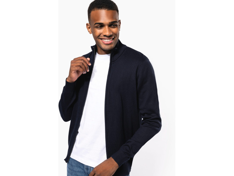 K961 - Cardigan zipp&eacute; homme