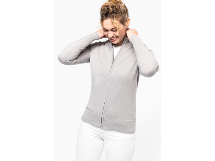 K962 - Cardigan zipp&eacute; femme