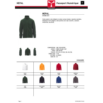 NEPAL  Polaire veste