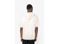 NS406 - Sweat-shirt &eacute;coresponsable &agrave; capuche &agrave; &eacute;paules tombantes manches courtes French Terry unisex