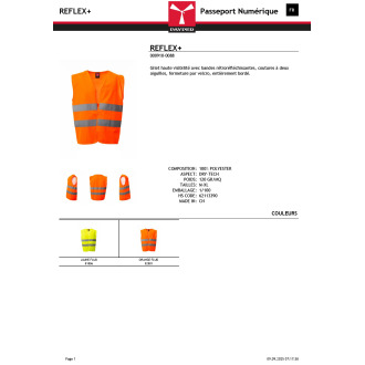 REFLEX   Gilet réfléchissant