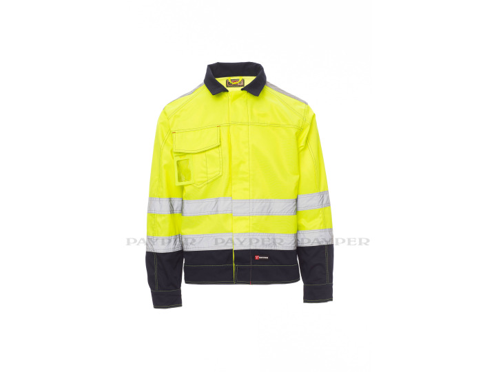 SAFE HI VI  Veste de pluie bicolore réfléchissant