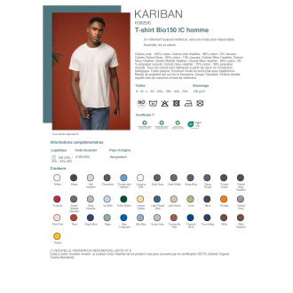 TTK3025IC  Tshirt Bio150 IC homme