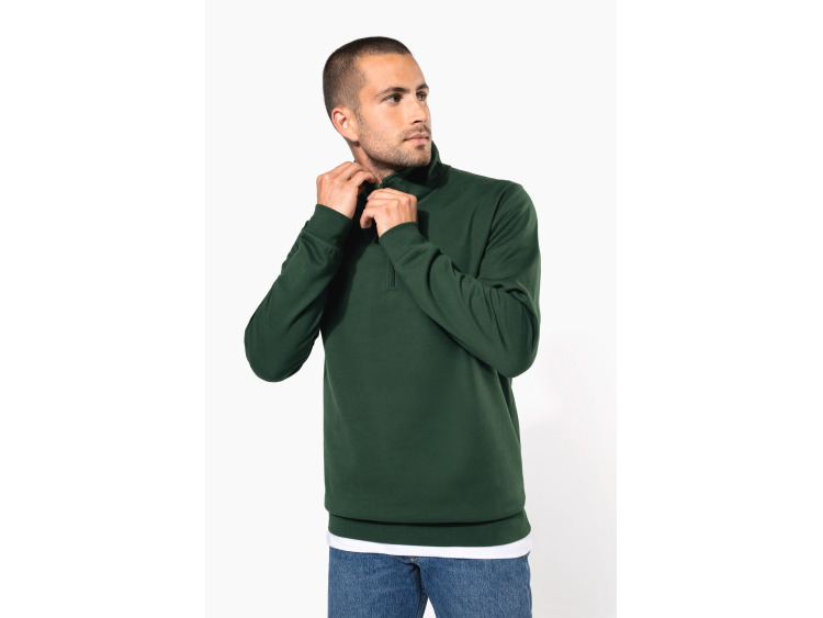 TTK478 - Sweat-shirt col zipp&eacute; homme