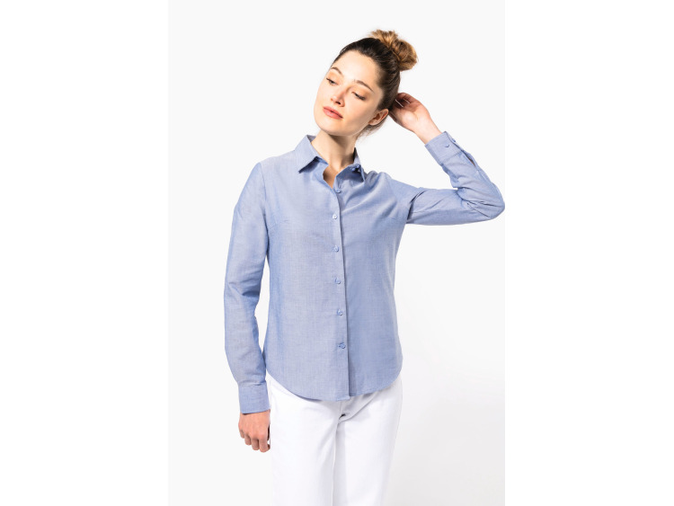 TTK534 - Chemise Oxford manches longues femme