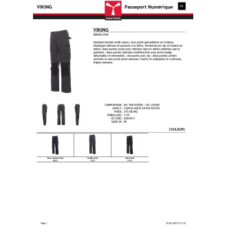 VIKING  Pantalon multi saison